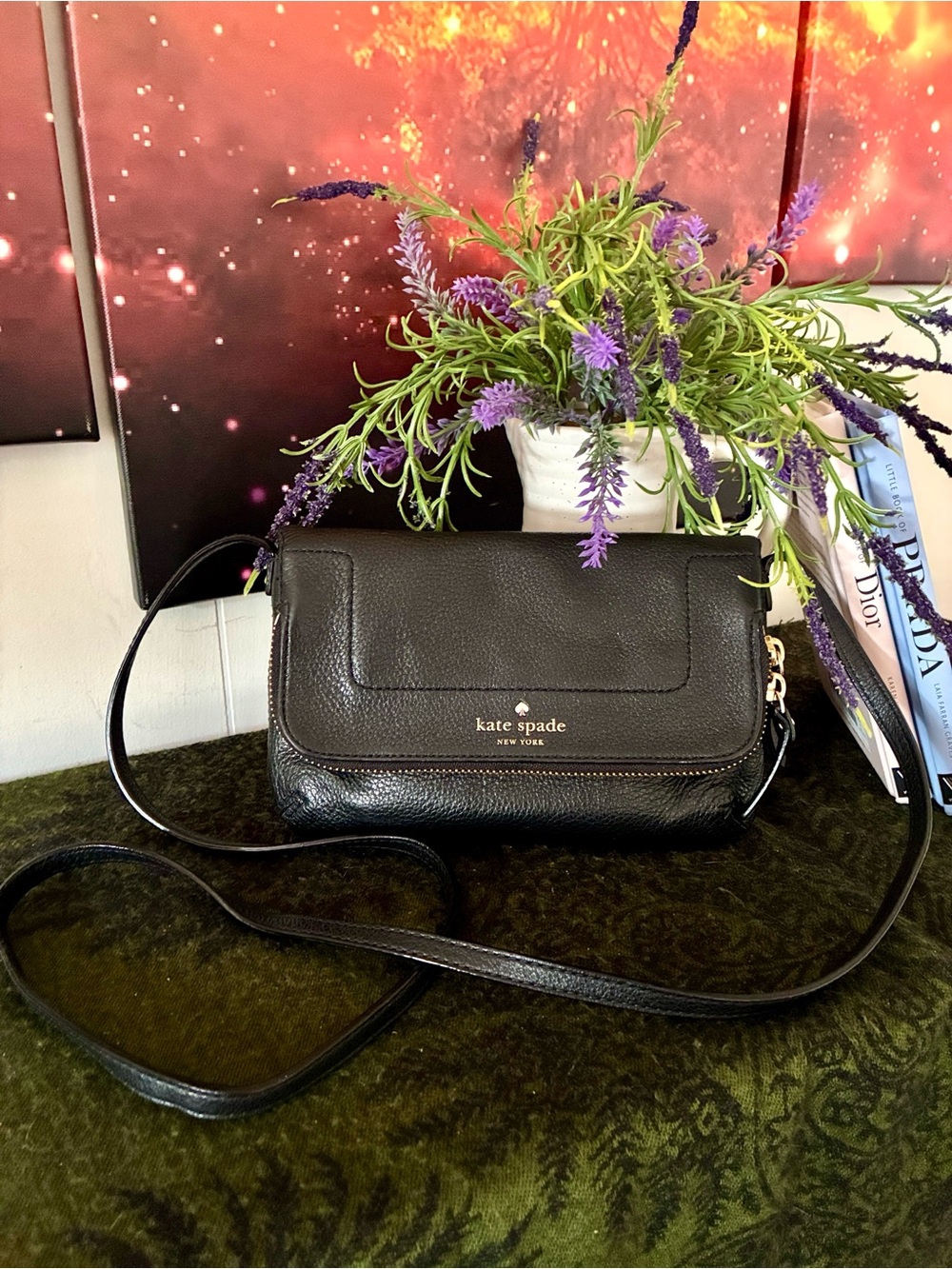 Kate Spade Foldover Leather Crossbody